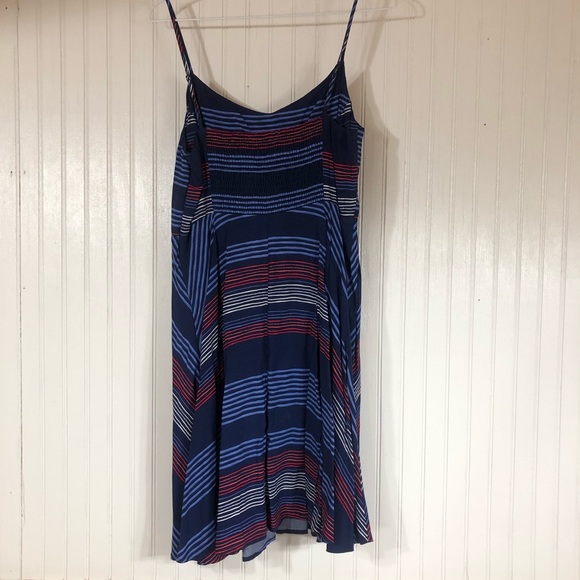 Old Navy Blue Cami Multi Stripe Dress - Picture 2 of 5